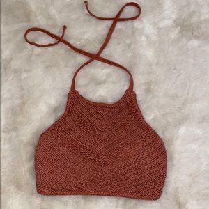 Crochet Halter Swim Top